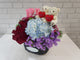 Romance I Love U Teddy Bear Flower Basket - TD463