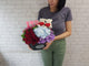 Romance I Love U Teddy Bear Flower Basket - TD463