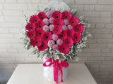 Gerbera & Ping Pong Flower Box - BT092