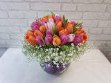 Rainbow Tulips Vase - VS193
