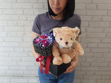 Artificial Rose and Cutie Bear - AT089
