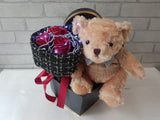 Artificial Rose and Cutie Bear - AT089
