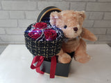Artificial Rose and Cutie Bear - AT089