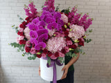 Elegant 50 Rose Phalaenopsis Flower Box - BK094