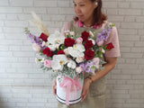Fun Rose & Carnation Flower Box - BK084