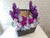 Regal Purple Flower Basket - BT125