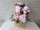 Welcome Baby Flower Basket - NB194
