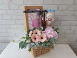 Welcome Baby Flower Basket - NB194
