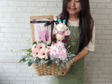 Welcome Baby Flower Basket - NB194