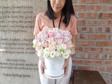 Amour Pink Hydrangeas & Rose Box - BK773
