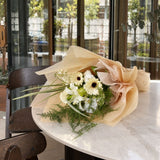 Minimalist Lily Gerbera Flower Bouquet - HB090