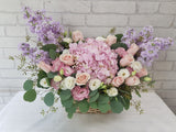 Blossom Pink Hydrangea Basket - BK979