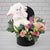 8 Rose Grateful Yours Caring Flower Box - TD441