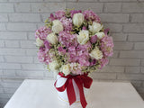 Pink Hydrangeas Flower Box - BK835