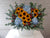 Sunflower & Hydrangeas Flower Basket - BK868