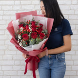 Romantic Roses Flower Bouquet - HB087