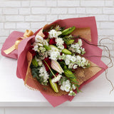 Lilies & Rose Flower Bouquet - HB089