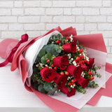 Romantic Roses Flower Bouquet - HB087