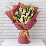 Lilies & Rose Flower Bouquet - HB089