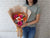 Gerbera & Carnation Hand Bouquet - HB013