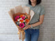 Gerbera & Carnation Hand Bouquet - HB013
