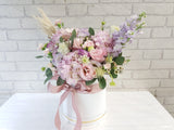Warm Hydrangeas & Carnation Flower Box - BK184
