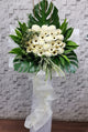 White Elegance Condolences Flower Stand - SY248
