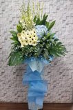 pureseed sy113 + Gerberas, Hydrangeas, Orchids and Tuberoses + sympathy stand