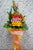 pure seed op086 +  multi-coloured Gerberas + opening stand
