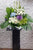 pureseed sy143 +  Gerberas, Hydrangeas, Eustomas, Tuberoses, Eustomas , brassica + sympathy stand