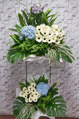 Double Tribute Condolences Flower Stand - SY070