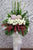 pureseed sy171 + hydrangeas, roses, orchids, tuberoses + sympathy stand