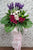 pure seed op147 + Eustomas, Hydrangeas and Gerberas, with Liatris + opening stand