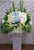 white chrysanthemum gerbera  Condolences Flower Stand - SY220