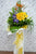 pure seed op072 + Gerberas , eustomas, bird of paradise + opening stand