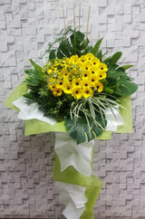 Golden Solace Condolences Flower Stand - SY166