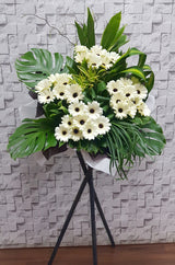 Graceful Gerbera Condolences Flower Stand - SY133