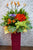 pure seed op106 + Gerberas, Lilies, Brassica and Bird of Paradise + opening stand
