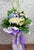 pureseed sy191 + Gerberas, Hydrangeas, Eustomas  and Tuberose  + sympathy stand