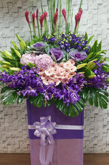 Purple Garden Grand Opening Stand Flower - OP185