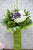 pureseed sy128 + Brassica Flower and Ping pong paired with white Gerberas and Matthiolas + sympathy stand