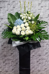 Silent Mourning Condolences Flower Stand - SY164