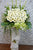 pureseed sy064 + gerberas, orchids + sympathy stand