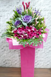 pure seed op162 + Brassica Flower, Lilies, Gerberas,Ginger Flowers and Matthiolas. + opening stand