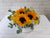 pure seed bk955 sunflowers + baby's breath + eucalyptus leaves flower box