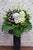 pureseed sy175 +  Gerberas, Hydrangeas, Ping Pong & Tuberoses + sympathy stand