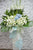 pureseed sy129 + hydrangeas, Eustomas, Gerberas and Matthiolas + sympathy stand