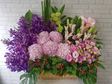 Spectacular Lily & Orchid Mix Flower Basket- BK782
