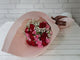 pure seed bq737 +  Carnations, 5 Carnation Spray with baby breath + hand bouquet