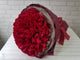 pure seed bq320 99 red roses flower bouquet in maroon wrapper